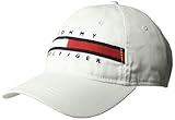 Tommy Hilfiger Men's Dad Hat Avery, Classic White, O/S Pack of 1