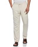 Cubavera Men's Regular Linen-Blend Pants with Drawstring (Size Small-5X Big & Tall), Silver Lining, Large/30 Inseam