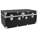Seward Essential Wood And Metal Trunk With Black Finish SWD6118-10