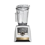 Vitamix A3500 Ascent Series Gold Label Smart Blender, Professional-Grade, 64 oz. Low-Profile Container, White with Gold Accents