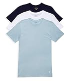 POLO RALPH LAUREN Men's Classic Fit Cotton Crew Tee, White/Surf Blue, Surf Blue/White, Cruise Navy/White, XX-Large