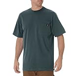 Dickies mens Heavyweight Crew Neck Short Sleeve Tee Henley Shirt, Lincoln Green, Medium US