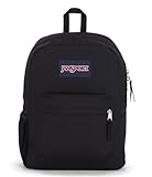 JanSport Cross Town Backpack 17' x 12.5' x 6' - Simple Bag for Everyone with 1 Main Compartment, Front Utility Pocket - Premium Class Accessories - Black