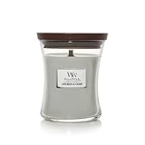WoodWick Medium Hourglass Candle, Lavender/Cedar Scented, Made with Premium Soy Blend Wax and Pluswick Innovation Wood Wick, a Perfect Decorative Addition to Any Space