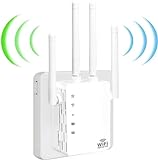 WiFi Extender,WiFi Extender Signal Booster, WiFi Booster 1200Mbps WiFi 2.4&5GHz Dual Band(8500sq.ft) WiFi Signal Strong Penetrability 35 Devices 1-Tap Setup，360° Full Coverage, Supports Ethernet Port