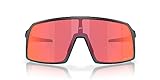 Oakley Men's OO9406A Sutro Low Bridge Fit Rectangular Sunglasses, Matte Transparent Balsam Fade/Prizm Trail Torch, 60 mm