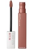 Maybelline Super Stay Matte Ink Liquid Lipstick Makeup, Long Lasting High Impact Color, Up to 16H Wear, Seductress, Light Rosey Nude, 1 Count