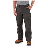 Guide Gear Ripstop Work Cargo Pants for Men in Cotton, Big and Tall Cargo pants for Construction, Utility, and Safety Graphite Gray W34 L30