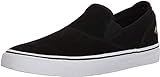 Emerica Men's Wino G6 Slip-On Skate Shoe, black/white/gold, 6