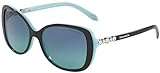 Tiffany & Co. TF 4121B - 80559S Sunglasses Black Frame, Blue Lenses, 55MM