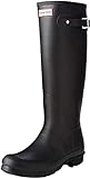 Hunter Women's Original Tall Rain Boot, Black, 8 M