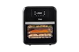 T-fal Easy Fry Toast Oven and Grill 9-in-1 air fryer oven, 11.6 Quart/ 11L, Digital Interface, Digital Recipe Book, Air Fry, Roast, Rotisserie, Bake, Broil, Grill, Dehydrate, Toast, ReHeat