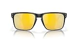 Oakley Men's OO9417 Holbrook XL Square Sunglasses, Black/Prizm 24k Polarized, 59 mm