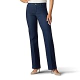 Lee Women's Ultra Lux Comfort with Flex Motion Trouser Pant Indigo Rinse 14 Long