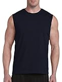 Harbor Bay by DXL Men's Big and Tall Moisture-Wicking Muscle T-Shirt Navy 5XLT