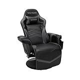 RESPAWN 900 Gaming Recliner - Video Games Console Recliner Chair, Computer Recliner, Adjustable Leg Rest and Recline, Recliner with Cupholder, Reclining Gaming Chair with Footrest - Gray