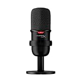 HyperX SoloCast – USB Condenser Gaming Microphone, for PC, PS4, PS5 and Mac, Tap-to-Mute Sensor, Cardioid Polar Pattern, great for Streaming, Podcasts, Twitch, YouTube, Discord,Black