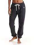 U.S. Polo Assn. Womens Sweatpants, French Terry Grey Sweatpants, Comfy and Breathable (Dark Charcoal Heather, Medium)