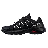 Salomon Men's SPEEDCROSS PEAK Trail Running Shoes for Men, Black / Black / Glacier Gray, 11