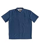 Quiksilver mens Centinela 4 Up Comfort Fit Pocket Collared Button Down Shirt, Midnight Navy Centinella, Large US