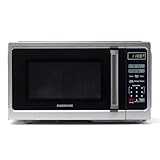 Farberware Countertop Microwave 900 Watts, 0.9 Cu. Ft. - Microwave Oven With LED Lighting and Child Lock - Perfect for Apartments and Dorms - Easy Clean Stainless Steel
