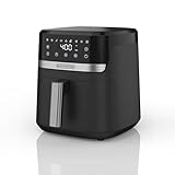 BLACK+DECKER Purify 4QT Air Fryer, Timer with Auto Shut-off and Shake Reminder, LED Touchscreen and 9 presets, 1300W up to 400 F, Dishwasher Safe Parts