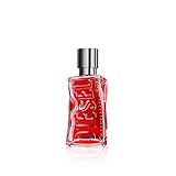 Diesel D RED Eau de Parfum Spray Cologne for Men, Fougere, Notes of Red Grapefruit and Sandal Wood, 1.7 Fl Oz