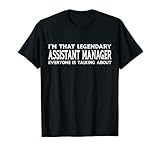 Assistant Manager Job Title Employee Funny Assistant Manager T-Shirt