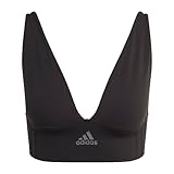 AdidasWomensMicro-stretch Lounge Bra—seamless Comfort & SupportBlackLarge