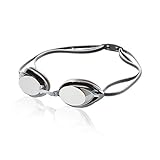 Speedo Unisex-Adult Swim Goggles Mirrored Vanquisher 2.0, Silver, One Size