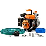 Generac 6821 Clean Water Pump 1.5-inch with Accessory Kit - Efficient and Reliable Water Transfer Solution Orange