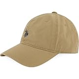 U.S. Polo Assn. mens U.s. Polo Assn. Washed Twill Cotton Adjustable Hat With Pony Logo and Curved Brim Baseball Cap, Khaki, One Size US