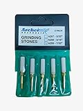 Archer 5-PACK CHAINSAW SHARPENING STONE 7/32' THREADED replaces GRANBERG for 3/8' PITCH CHAIN