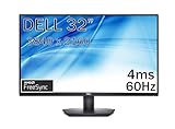 Dell S Series 32' 4K Monitor, UHD (3840 x 2160), sRGB 99% Color Gamut, 60Hz, 4ms, AMD FreeSync, Anti-glare 3-Side Virtually Borderless Screen, 1.07 Billion Colors, Dual HDMI 2.0, DisplayPort 1.2
