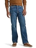 Wrangler Men's Relaxed Fit Boot Cut Jean, Oxford Blue