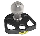 Hitchin’ Post Plus Lawn Mower Connector - 3 Way Hitch Plate - includes 1 ⅞” Ball - Hitch for Boat Trailer, Snow Machines, Gardening Carts - Powder Coated Finish