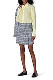 Adam Lippes Collective Rent the Runway Pre-Loved Blue Tweed Skirt, Blue, 2