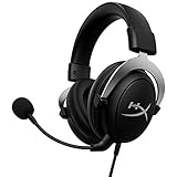 HyperX CloudX, Official Xbox Licensed Gaming Headset, Compatible with Xbox One and Series X|S, Memory Foam Ear Cushions, Detachable Noise-Cancelling Mic, in-line Audio Controls,Black/ Silver