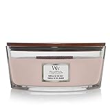 WoodWick Ellipse Vanilla & Sea Salt Scented Candle, 16oz | Up to 50 Hours Burn Time, Ideal for Dwelling Decor and Gifts
