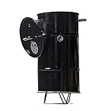 Man Crates, Build Your Own Barrel Smoker – 16 Gallon, Double Open-Ended Barrel – Durable, High-Temperature Powder Coat Rated Up To 900 Degrees – Includes Drill Bits, Stencils & Hardware
