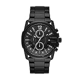 Diesel Master Chief Stainless Steel Chronograph Men's Watch, Color: Black (Model: DZ4180)