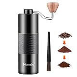 2024 Manual Coffee Grinder Capacity 25g Portable Small Hand Coffee Grinder Conical Burr Adjustable Setting,Hand Espresso Grinder with CNC Stainless Steel Conical Burr for Home, Office, Camping,travel