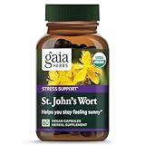 Gaia Herbs St. John's Wort - Natural Stress Support Supplement - with St. John's Wort - 60 Vegan Capsules (20-Day Supply)