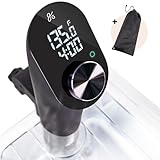 Greater Goods Kitchen Sous Vide Machine - Precision Cooker, Immersion Circulator, Brushless Motor, 1100 Watts (Onyx Black)