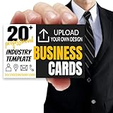 EAQ Custom Business Cards Double-Sided Printable Business Cards Customize with Your Image Logo 3.5'x 2' 300GSM Matte Paper for Small Business－Add Your Design