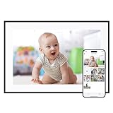 Dragon Touch Digital Picture Frame - WiFi 10.1 inch IPS Touch Screen Digital Photo Frame Display, 16GB Storage, Auto-Rotate, Share Photos via App-Black Border