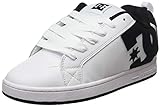 DC Shoes Men's Court Graffik Skate Shoe, White Black Black, 10.5