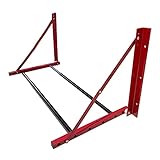 ROBLOCK Folding Tire Wheel Rack Wall Mount Multi-Tire Spare Carriers Garage (32'-48') x 22' x 22', Red