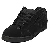 DC mens Net Skate Shoe, Black/Black/Black, 11 US