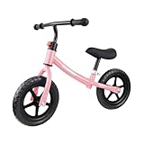 Elantrip Balance Bike, Lightweight Black Toddler Bike for 1-3 Year Old Boys, Birthday Gift Toys for 1-3 Year Old Boys and Girls, No Pedal Bikes for Kids with Adjustable Handlebar and seat